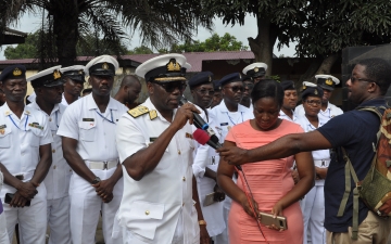 The opening of the renovated Male Infirmary by Ghana Navy _5